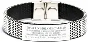 [Generic] My Unbiological Dad My Prayers and Love are Always There for You. Unbiological Dad Stainless Steel Bracelet Gifts Unbiological Dad Birthday Idea. Unbiological Dad Inspirational
