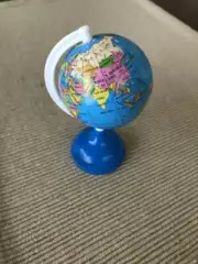 Mini world globe pencil sharpener fr doll school desk for American Girl 18" Doll