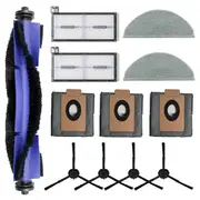 For Robovac X8 Pro Self-Empty Station Robot Vacuum Main Side Brush Hepa Filter Mop Pad Dust Bag Accessories As Shown