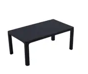 Ozone Coffee Table Black - Outdoor Plastic Table