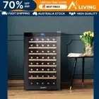 Wine Cooler Fridge 51 Bottles Beverage Refrigerator Chiller Home Bar Stora 1B-BK