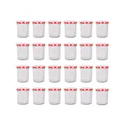 Argon Tableware Glass Jam Jars - 185ml - Pack of 24