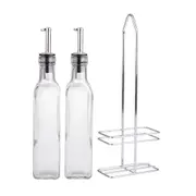 Kitchenworks Glass Oil & Vinegar Container Set Kitchen Accessories 270ml