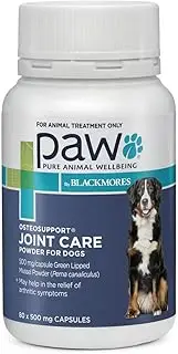 PAW by Blackmores Osteosupport® Joint Care Powder for Dogs | Provides Relief of Arthritic Symptoms| 80 Capsules
