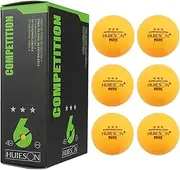 Pingpong Balls, High-Performance 3 Star Table Tennis Balls, Yellow Or White, 6pcs Table Tennis 6-Pack Professional Training and Competition Balls