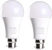Etrogo Dusk to Dawn Sensor Bayonet B22 LED Light Bulbs Warm White 3000K 1000lm 10W Pack of 2 Pieces