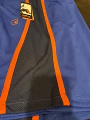 And1 Mens Basketball Gym Workout Shorts Blue/Orange Stripe-3XL-New With Tags