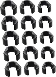 Abaodam 15Pcs Flexible Microphone Cable Holders Durable Mic Cable Organizers Easy Clips for Mic Pole Portable Cable Management for Recording