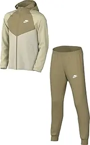 [Nike] Sportswear FD3072-297 Tracksuit for Older Children, Parachute Beige/Light Bone/White, S