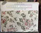 Luxury Percale Cal King Sheet Set 200 Thread Count New!