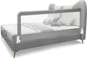 Bed Rails for Toddlers, 180Cm Extra Long, Swing down Bed Guard W/Safety Strap fo