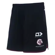 Manly Sea Eagles NRL 2024 Dynasty Players Black Gym Training Shorts Sizes S-7XL!