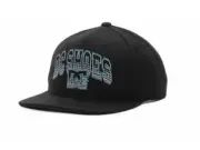 DC Shoes Bad AZ Black Wool Blend Snapback Trucker Hat Ball Cap New NWT