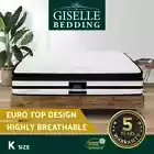 Giselle Bedding 27cm Mattress Euro Top Bed Pocket Spring Medium Firm King