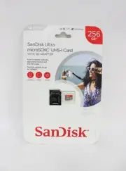 SanDisk 256GB Ultra microSDXC UHS-I Memory Card w/ Adapter - SDSQUAC-256G-ASLMA