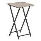 Folding TV Tray Table, Wooden TV Tray, Portable Sofa Side Snack Table, Indust...