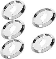 TEHAUX 5pcs Gas Stove Switch Knob Base Durable Replacement Knobs for BBQ Control Compatible with Various Gas Ovens Sleek Electroplated Finish for Kitchen Cooktops and Grills