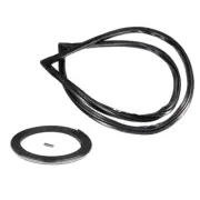 1984-1987 Chevrolet GMC Truck Rear Factory Sliding Window Gasket w/Chrome Strip