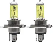 2Pcs 8411GDE H4 12V 60/55W P43t 2300K Halogen Headlihgt Replace Upgrade Super Yellow Light Car Bulbs