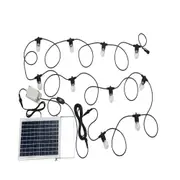 Festoon Solar 10 Lights 12V L13000mm Black Plastic 2700K - 205891N