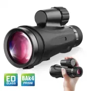 12X50 Telescope ED Monocular Monoculars for Hunting Hiking Traveling Tourism