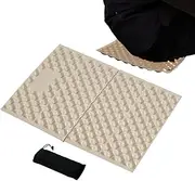 Mlllokfki Hiking Seat Pad, Portable Seat Cushion, Aluminum Film Cushion, Egg Nest Shape Thermal Kneeling And Seat Cushion with Storage Bag 15.75 x 12.01 x 0.67 Inches for Camping Hiking Fishing