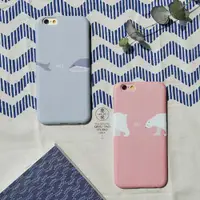 在飛比找ETMall東森購物網優惠-青桃原創「藍鯨與白熊」蘋果7 iphone6s plus情侶