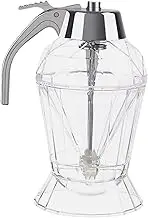 Honey Dispenser, Maple Syrup Container with Stand, No Drip Honey Jar Kitchen Storage, Perfect for Home Kitchens And Coffee Bars, 5.71x3.15 inches, Sturdy Design