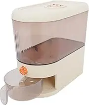 ULTECHNOVO Visible Airtight Rice Container Multifunctional Food Storage Dispenser for Rice Flour Nuts and Cereals Material for Freshness Kitchen