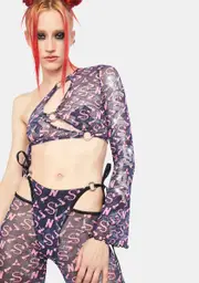 [Namilia] Cum & Play One Shoulder Tie Top