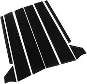 LUMIXE 8PCS Polished Pillar Posts, for Nissan, for Sentra 2020 2021, Window Trim Cover BC Column Sticker Black Glossy Auto Window Pillar Molding