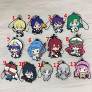 T1493 Anime Magi rubber Keychain Key Ring Rare straps cosplay A