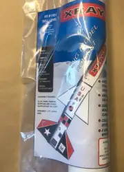 Flying Model Rocket Kit - Rare OOP Quasar One 'XRAY-1' - Dual 24 mm Cluster