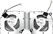 BestParts CPU+GPU Cooling Fan Replacement for ACER Nitro 17 AMD (AN17-41 AN17-42) Series Gaming Laptop, P/N: NS8CC19-21G12 NS8CC19-21G11 (12v Fan)