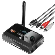 Bluetooth 5.3 Receiver for Home Stereo, RCA Bluetooth Adapter, Low Latency &