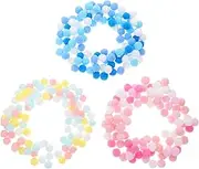 jojofuny 100pcs Assorted Multicolor Pom Poms Soft Fluffy Craft Balls for DIY Projects School Activities and Home Decor Faderesistant Vibrant Macaron Colors Various