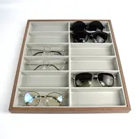 在飛比找樂天市場購物網優惠-木質無蓋12格眼鏡收納盒【NAWA47】
