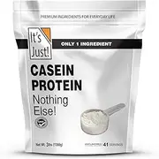 100% Micellar Casein, 3lbs (48oz), Made in USA, One Ingredient (Unflavored, 3 Pound (Pack of 1))
