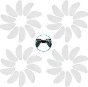 Luxerlife 20 Pairs Silicone Adhesive Eyeglass Nose Pads-Anti-Slip Nose Pads for Eyeglasses