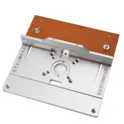 Router Table Insert Plate Aluminum Electric Wood Milling Flip Board Miter Gauge