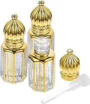PACKOVE 3Pcs Essential Oil Roller Bottles Portable Perfume Containers for Travel Leak Roll Bottles Refillable Aroma Dispenser for Oils and Fragrances