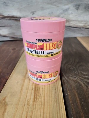 2PK Soap & Glory Simply the Boost Body Yogurt 10.1 oz Grapefruit Rhubarb