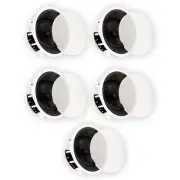 Theater Solutions TSS8A Flush Mount Angled Speakers with 8" Woofers 5 Pack