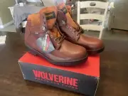 Wolverine Durashocks SR 6" Soft Toe Boot Brown Men's Size 14 Medium