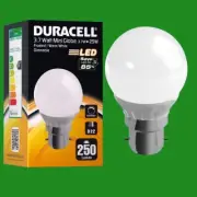 3.7W (=25W) Dimmable Duracell LED Frosted Mini Globe Golf Light Bulb BC B22 Lamp