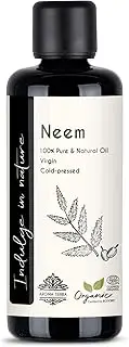 Aroma Tierra Neem Oil - 100% Pure & Organic - For Hair Growth, Skin, Face, Plants Spray, Cleaning & Dogs - 100ml