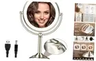 Makeup Mirror with Lights, 8.5" 20X Magnifying Mirror with Light and 3 Colors,