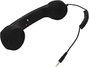 OFFSCH Adjustable Tone Retro Telephone Handset Black Classic Receiver for Cell Phones Lightweight Compatible with All Devices for Calls