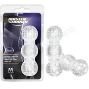 M For Men Master Stroker Clear Multi Textured Masturbator