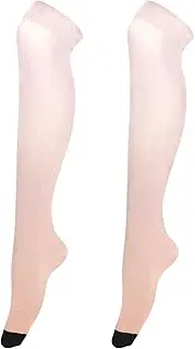 [Joitme] Peach Pink Rose Beige Abstract Knee High Boot Socks, Women's Thigh High Stockings, Knee High Socks for Boots, Peach Pink Rose Beige Abstract